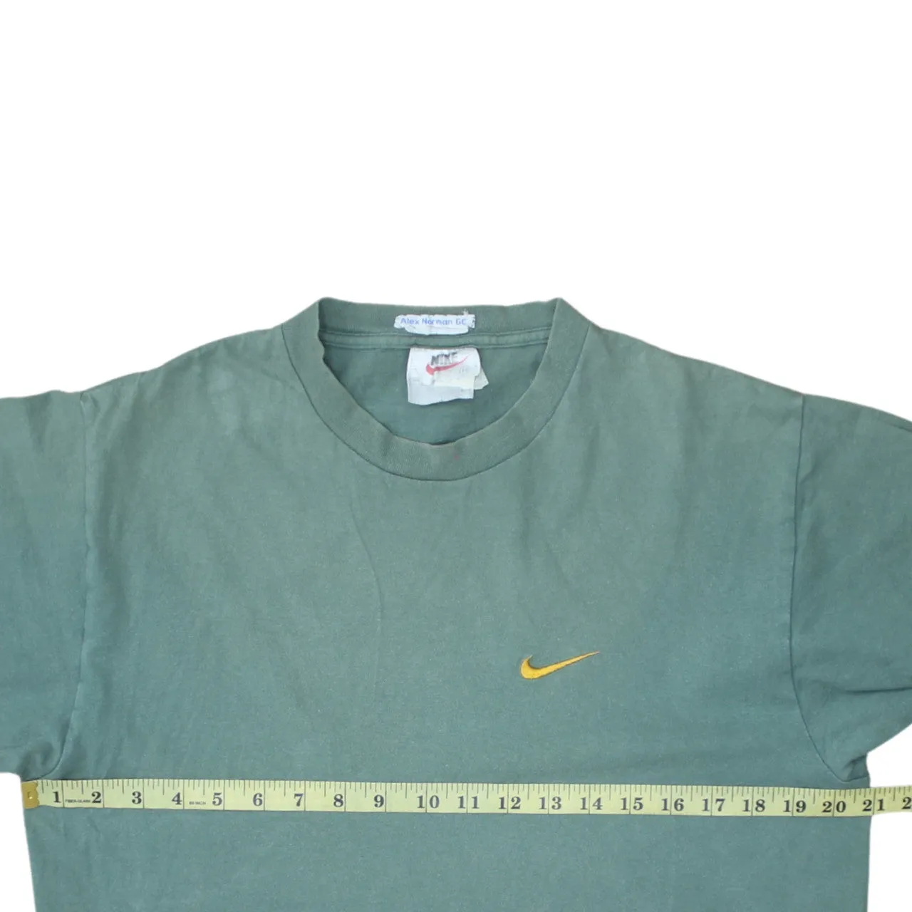 Nike 90's Swoosh Short Sleeves T Shirt Medium Green sold by Vintage Club product image thumbnail 5