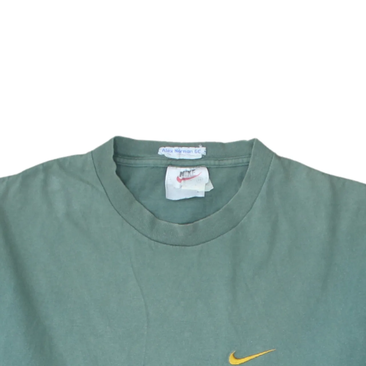 Nike 90's Swoosh Short Sleeves T Shirt Medium Green sold by Vintage Club product image thumbnail 3
