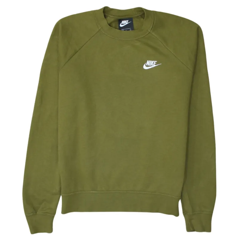 Nike 90's Swoosh Crew Neck Sweatshirt Small Green made by Nike