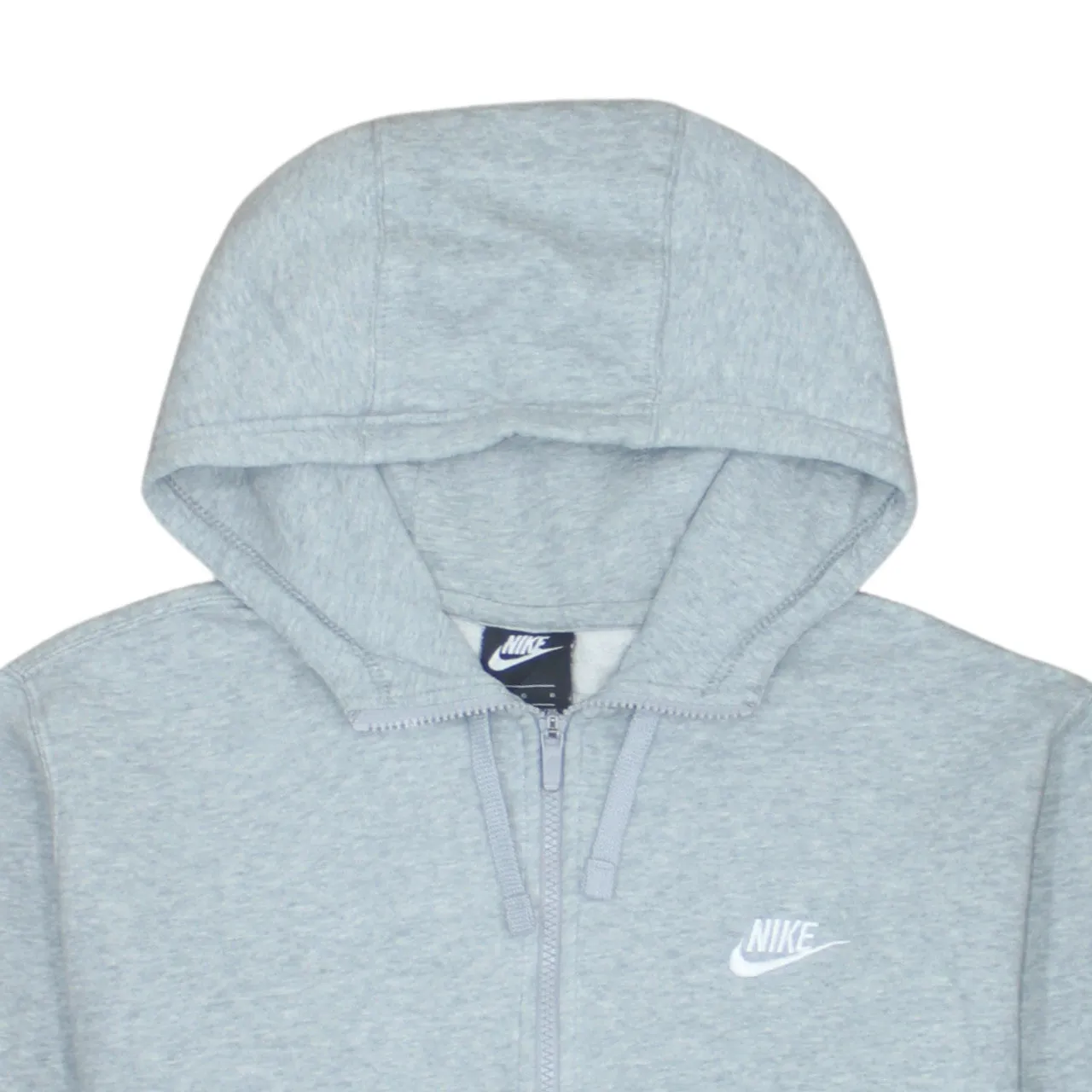 Nike 90's Swoosh Full Zip Up Hoodie Large Grey sold by Vintage Club product image thumbnail 3