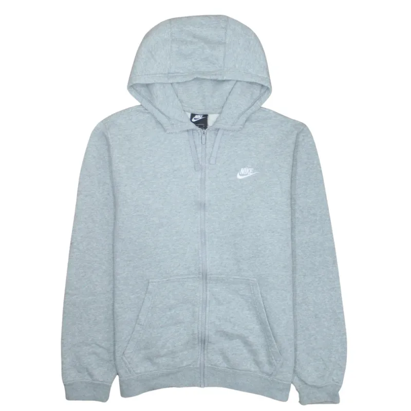 Nike 90's Swoosh Full Zip Up Hoodie Large Grey sold by Vintage Club