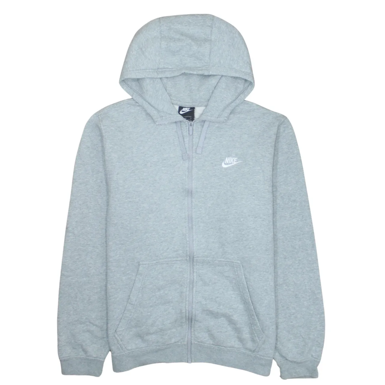 Nike 90's Swoosh Full Zip Up Hoodie Large Grey sold by Vintage Club