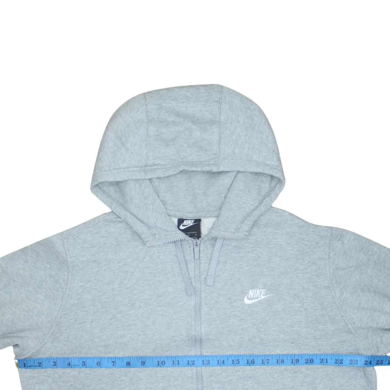 Nike 90's Swoosh Full Zip Up Hoodie Large Grey sold by Vintage Club product image thumbnail 5