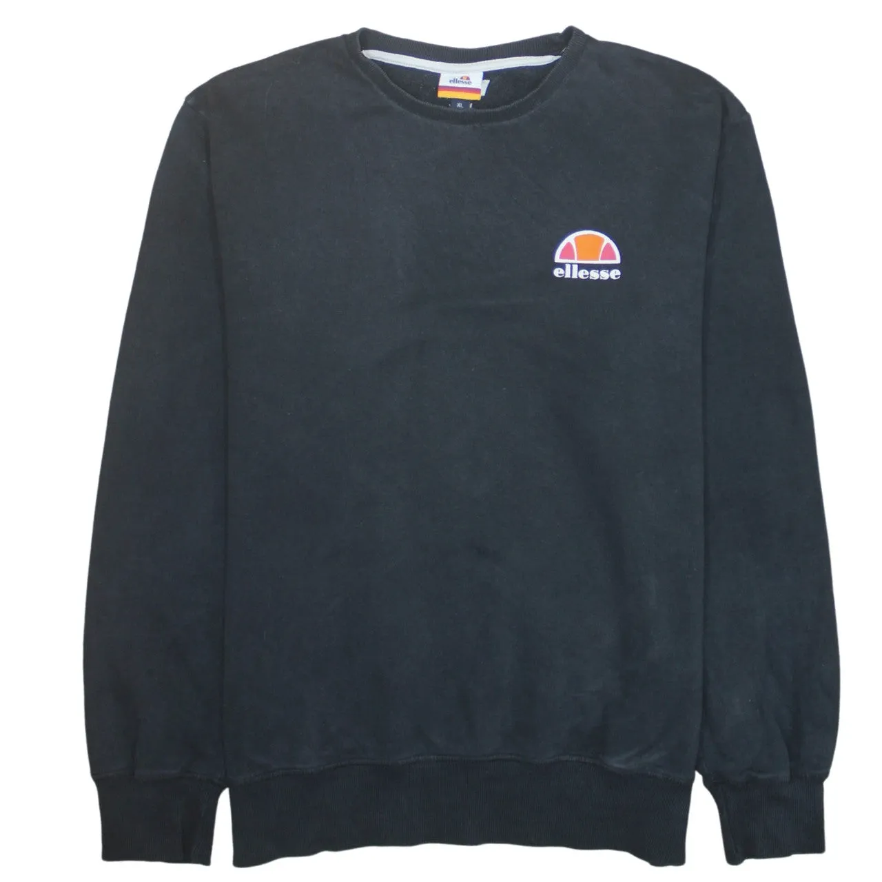Ellesse 90's Lightweight Crew Neck Sweatshirt XLarge Black sold by Vintage Club