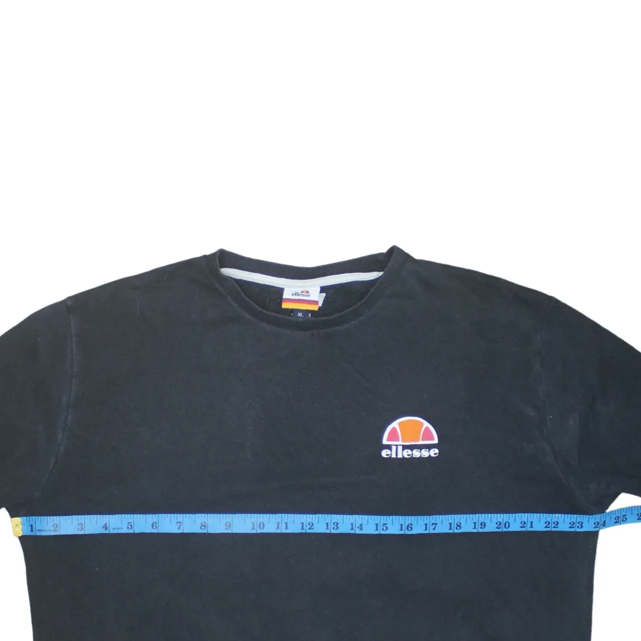 Ellesse 90's Lightweight Crew Neck Sweatshirt XLarge Black sold by Vintage Club product image thumbnail 5