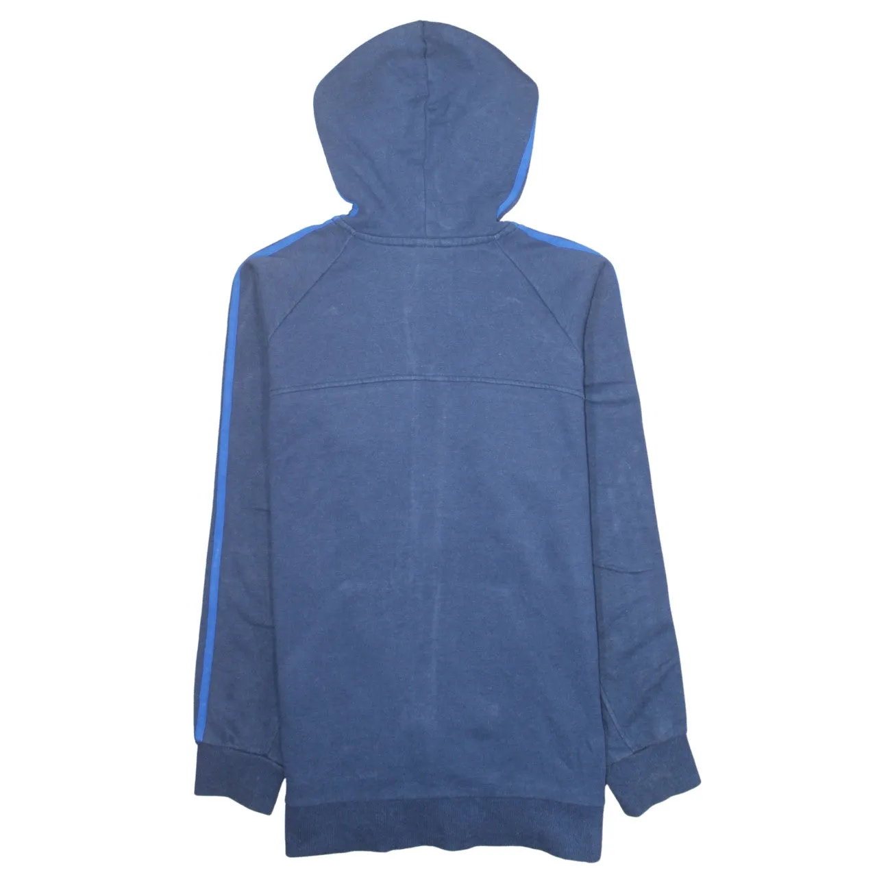 Adidas 90's Striped Sleeve Full Zip Up Hoodie Large Blue sold by Vintage Club product image thumbnail 2