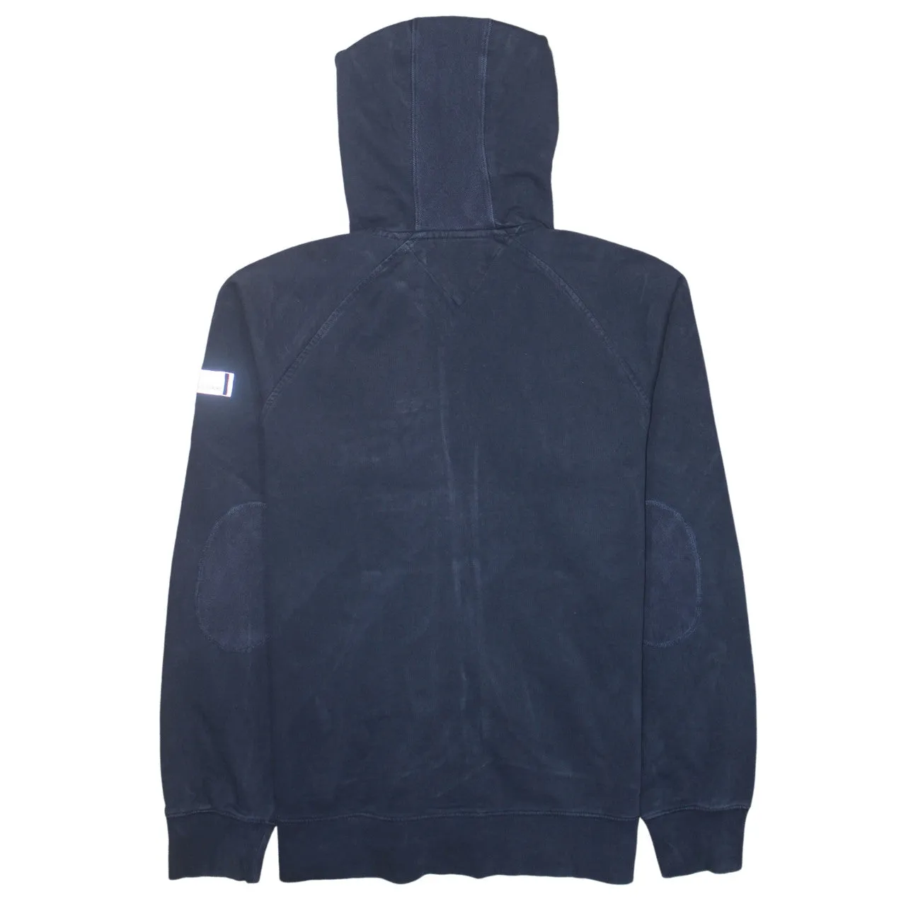 Tommy Hilfiger 90's Drawstring Pockets Full Zip Up Hoodie Large Navy Blue sold by Vintage Club product image thumbnail 2