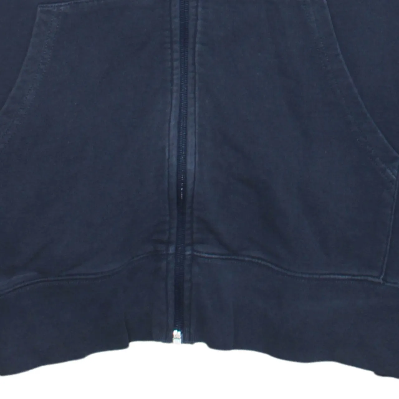 Tommy Hilfiger 90's Drawstring Pockets Full Zip Up Hoodie Large Navy Blue sold by Vintage Club product image thumbnail 4