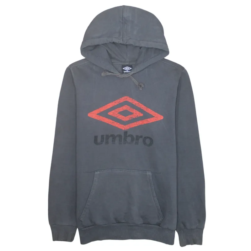 Umbro 90's Spellout Pullover Hoodie Medium Grey sold by Vintage Club
