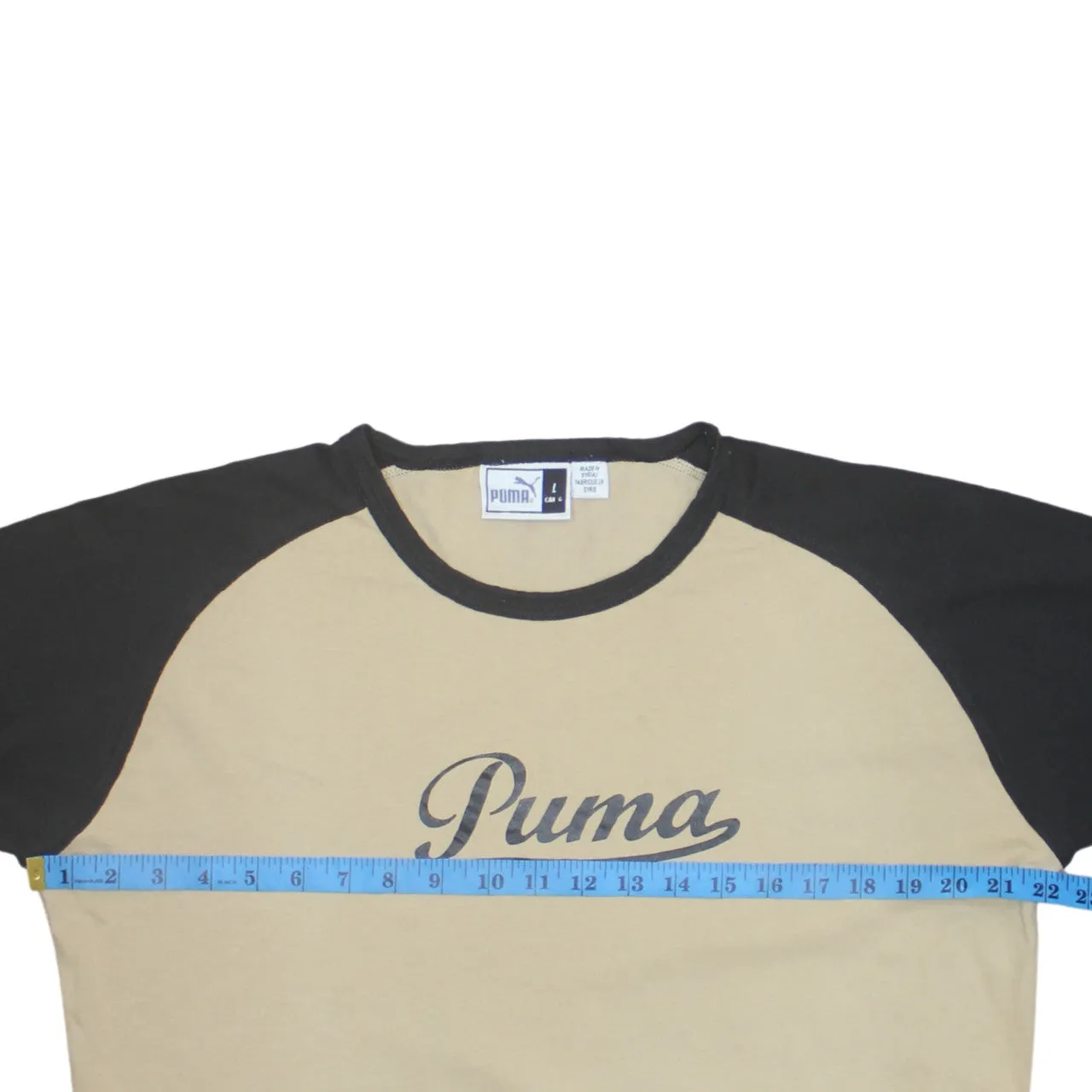 Puma 90's Spellout Crew Neck Sweatshirt Large Beige Cream sold by Vintage Club product image thumbnail 5