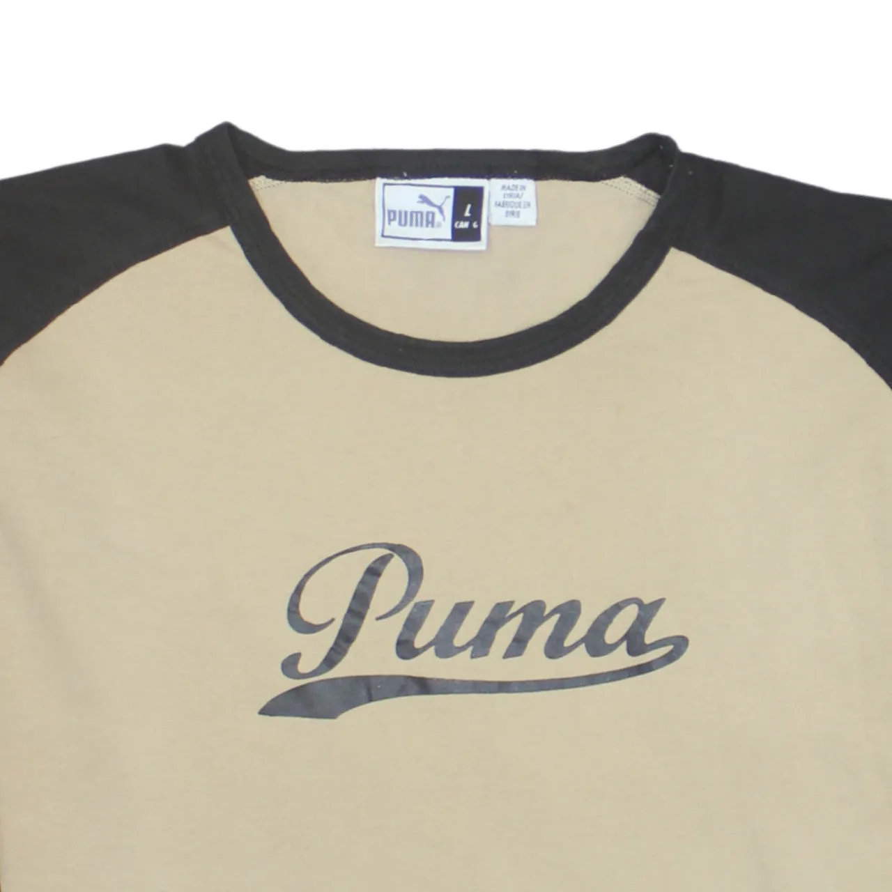 Puma 90's Spellout Crew Neck Sweatshirt Large Beige Cream sold by Vintage Club product image thumbnail 3