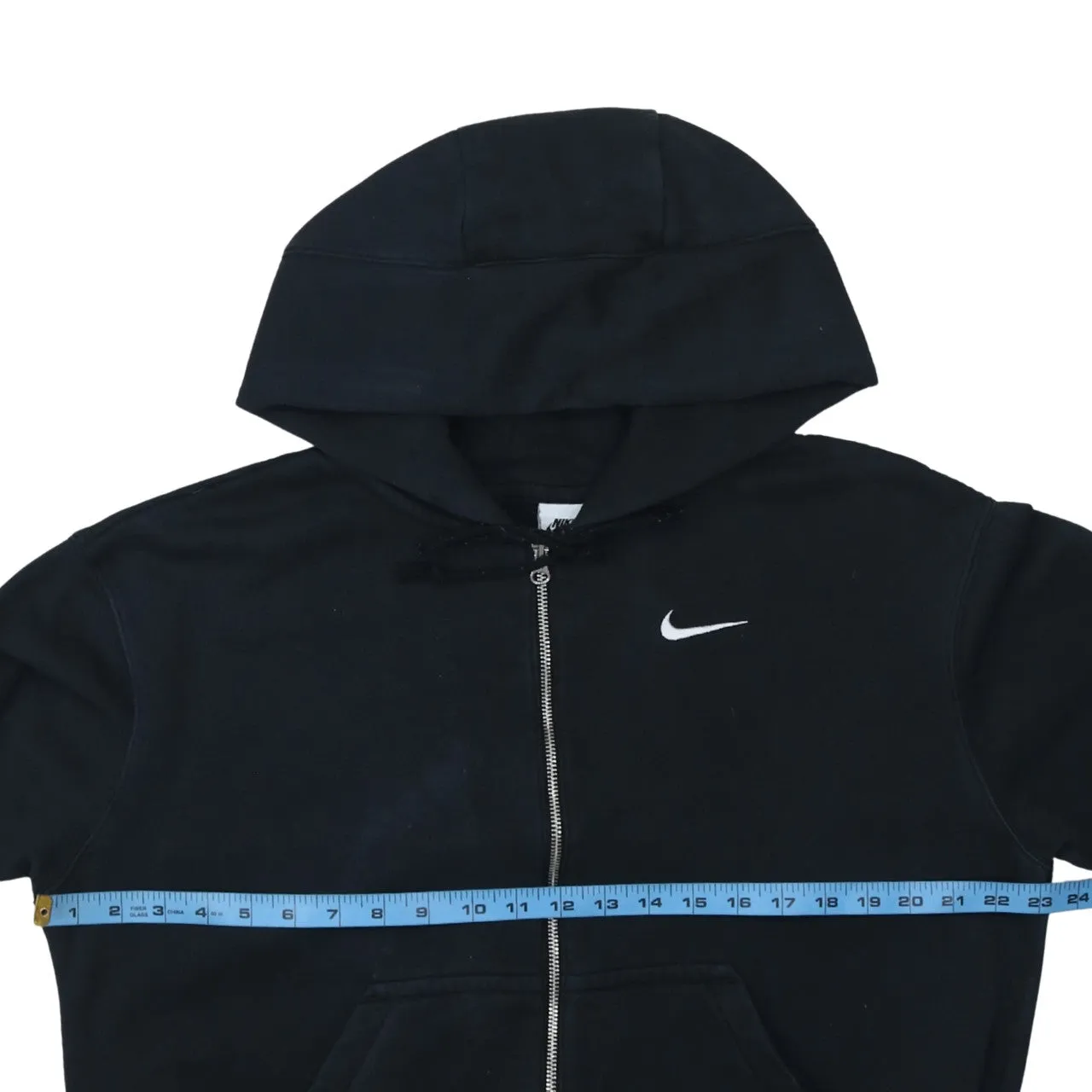 Nike 90's Swoosh Full Zip Up Hoodie XSmall Black sold by Vintage Club product image thumbnail 5
