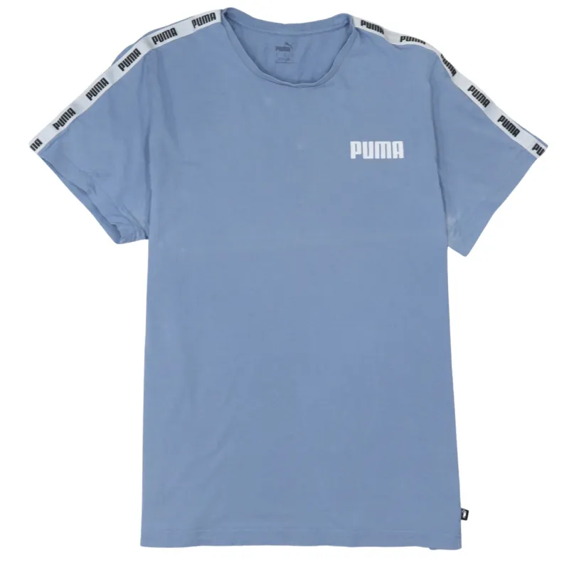 Puma 90's Short Sleeves Crew Neck T Shirt XLarge Blue made by Puma