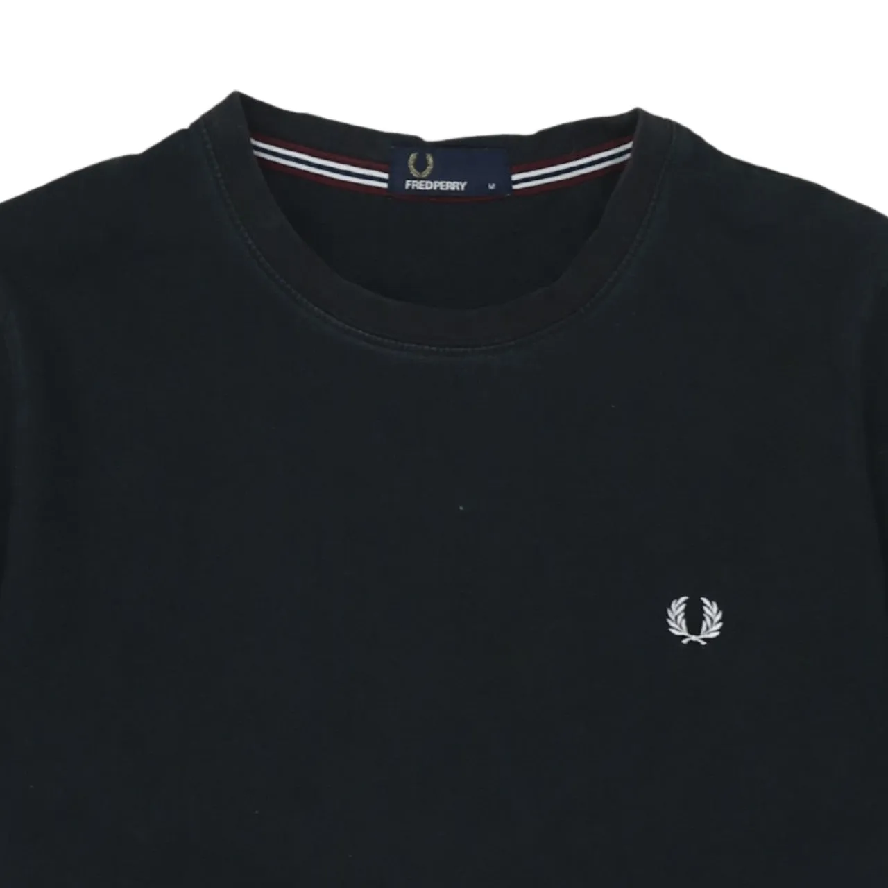 FRED PERRY 90's Short Sleeves Crew Neck T Shirt Medium Black sold by Vintage Club product image thumbnail 3