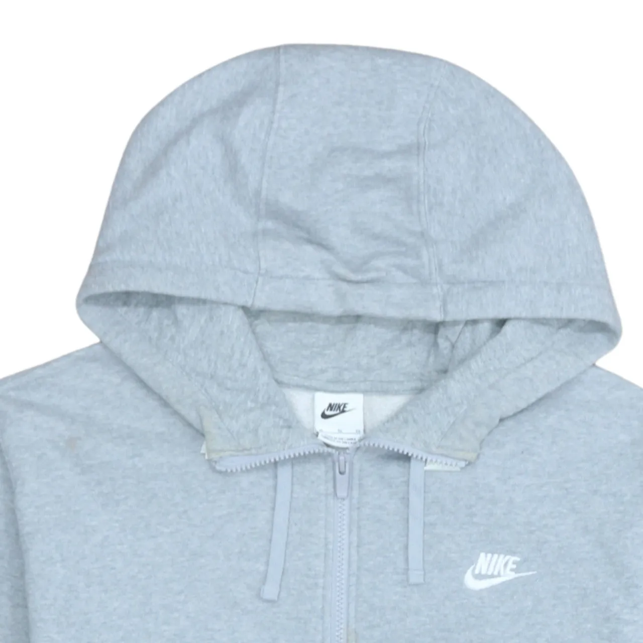 Nike 90's Swoosh Full Zip Up Hoodie XLarge Grey sold by Vintage Club product image thumbnail 3