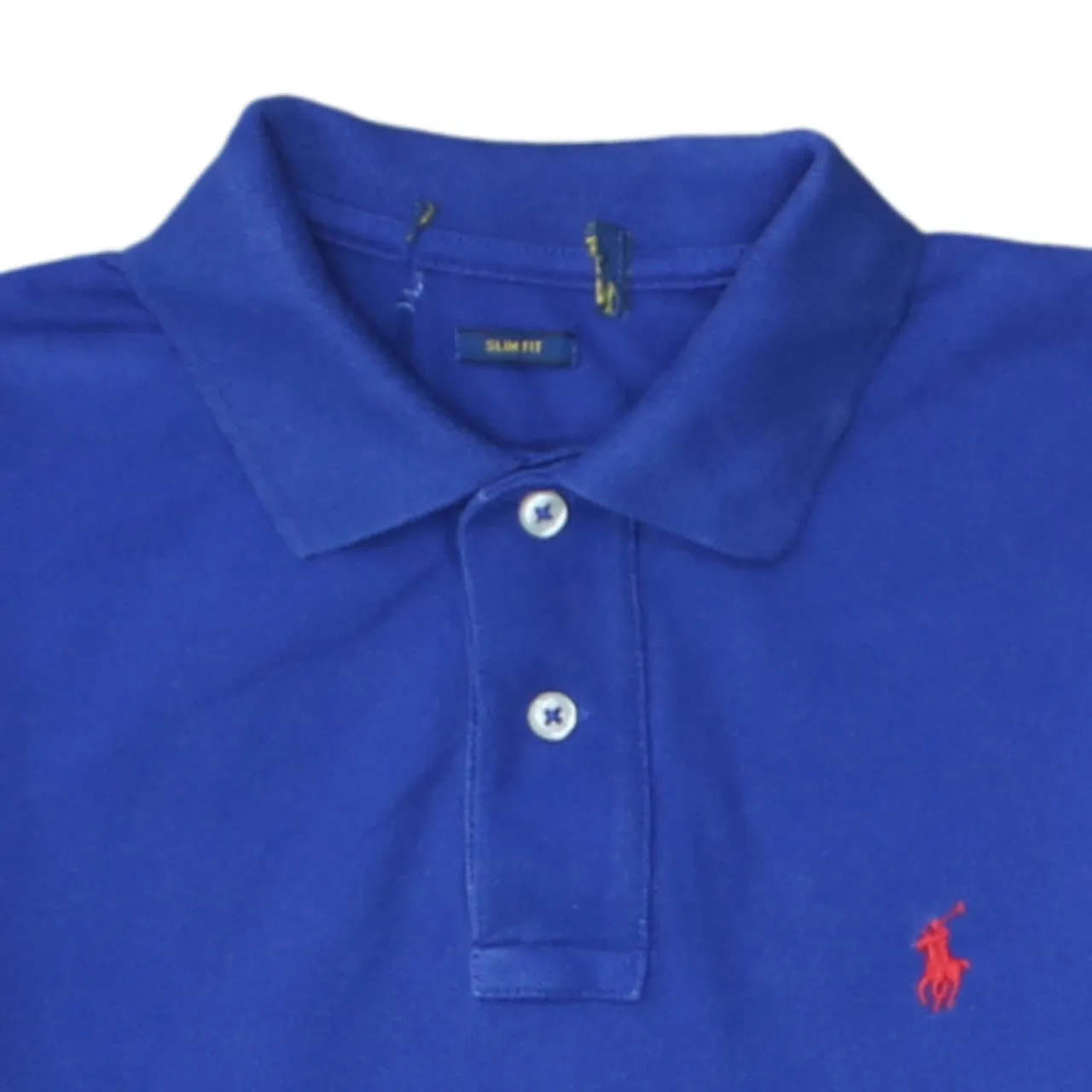 Polo Ralph Lauren 90's Short Sleeves Quarter Button Polo Shirt XSmall Blue sold by Vintage Club product image thumbnail 3