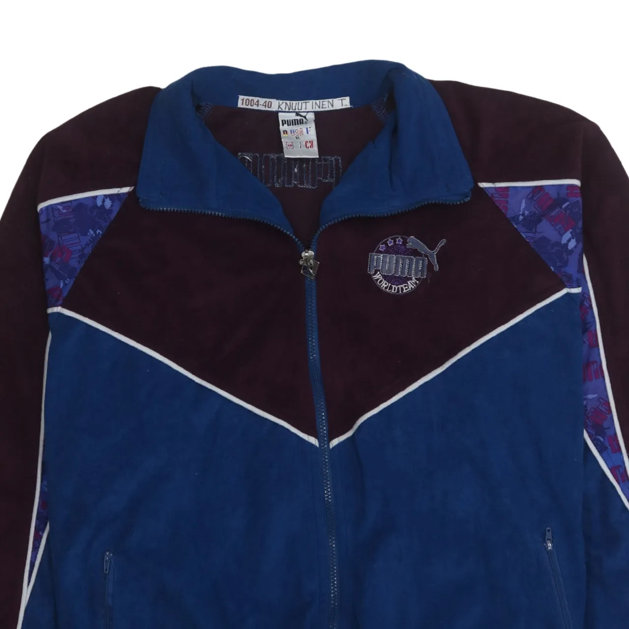 Puma 90's Lightweight Full Zip Up Sweatshirt XLarge Blue sold by Vintage Club product image thumbnail 3