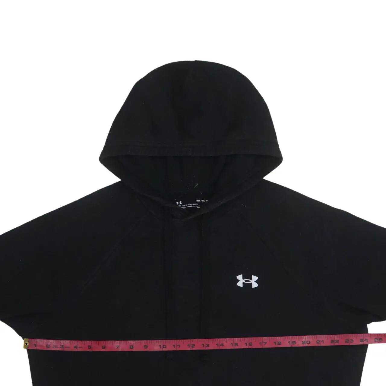 Under Armour 90's Drawstring Pockets Pullover Hoodie Medium Black sold by Vintage Club product image thumbnail 5