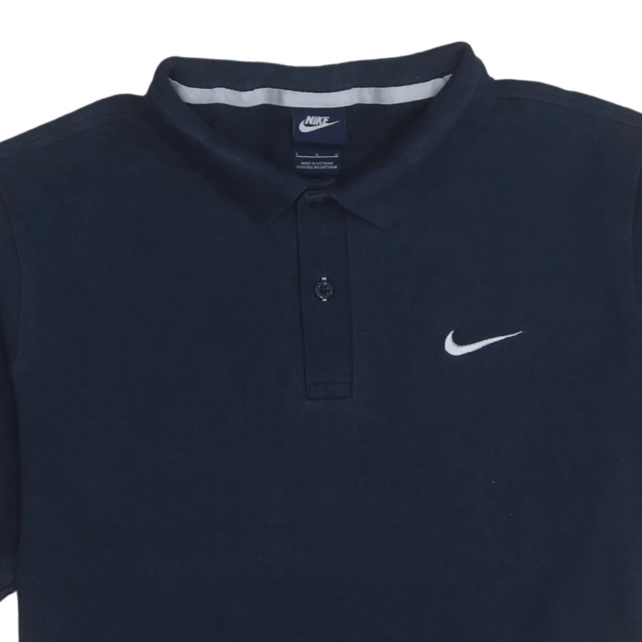 Nike 90's Swoosh Short Sleeves Polo Shirt Large Navy Blue sold by Vintage Club product image thumbnail 3