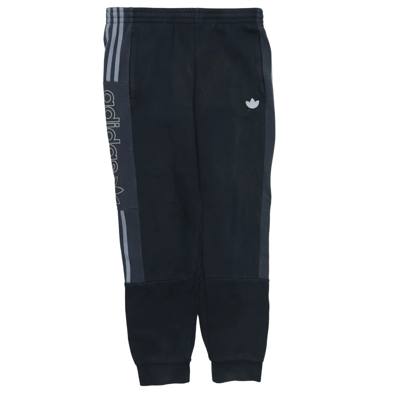 Adidas 90's Rib Cuff Casual Joggers / Sweatpants Large Black sold by Vintage Club