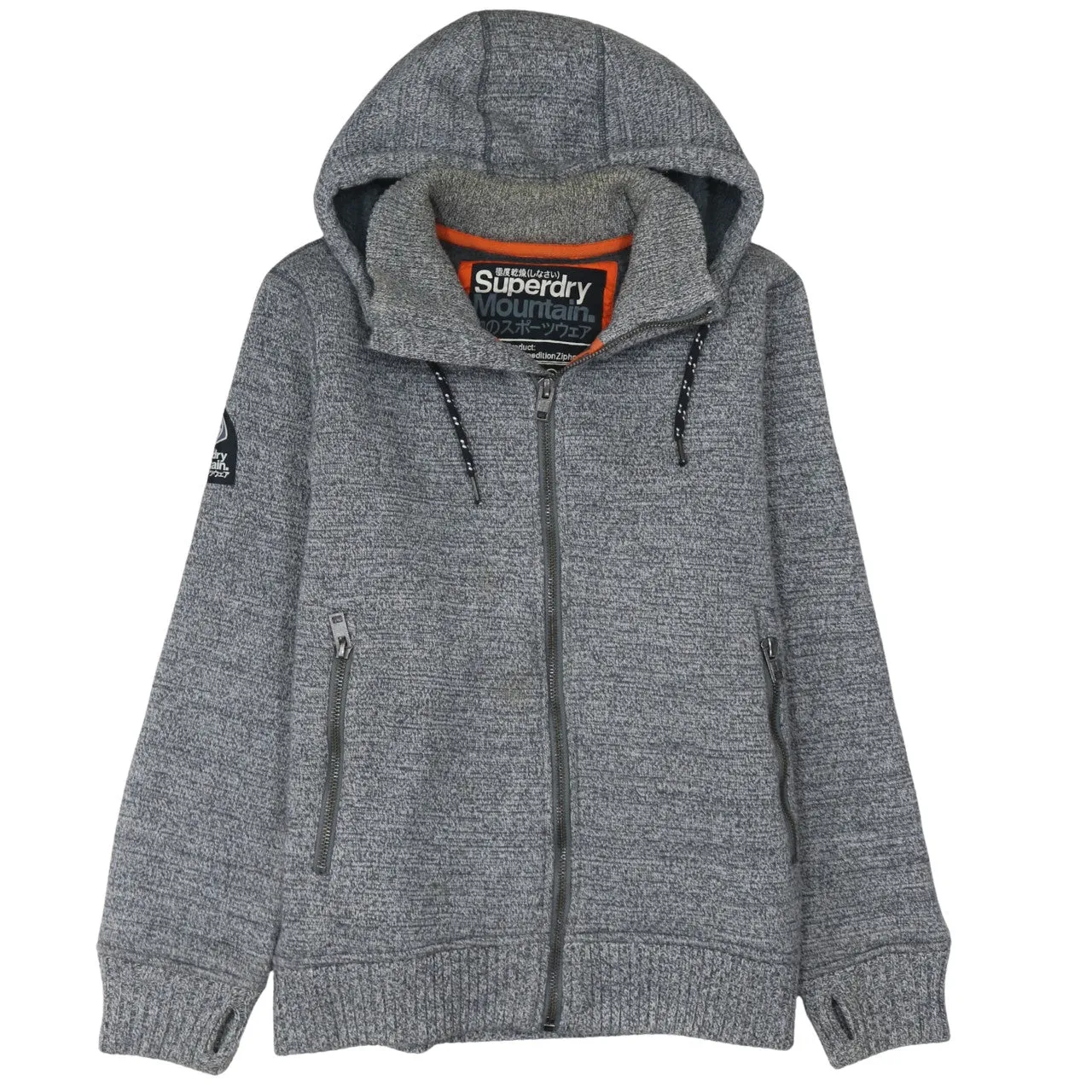 Super Dry 90's Lightweight Full Zip Up Hoodie XXLarge (2XL) Grey sold by Vintage Club