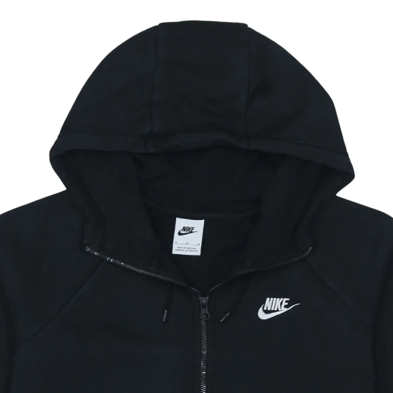 Nike 90's Swoosh Full Zip Up Hoodie Medium Black sold by Vintage Club product image thumbnail 3