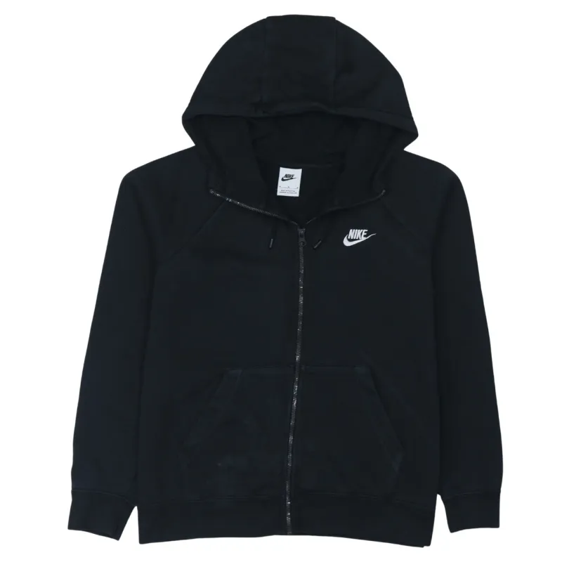 Nike 90's Swoosh Full Zip Up Hoodie Medium Black sold by Vintage Club