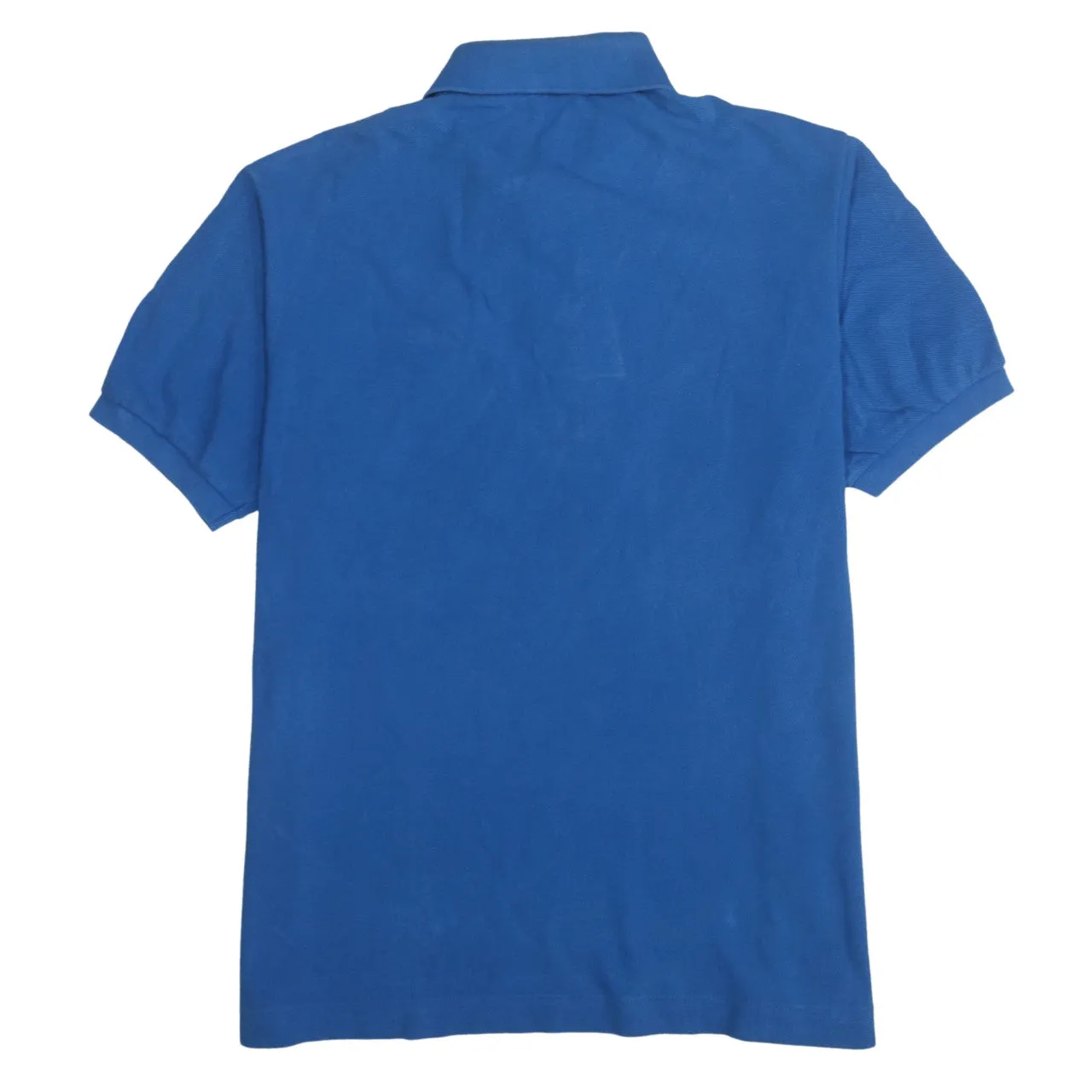 Lacoste 90's Short Sleeves Quarter Button Polo Shirt Large Blue sold by Vintage Club product image thumbnail 2