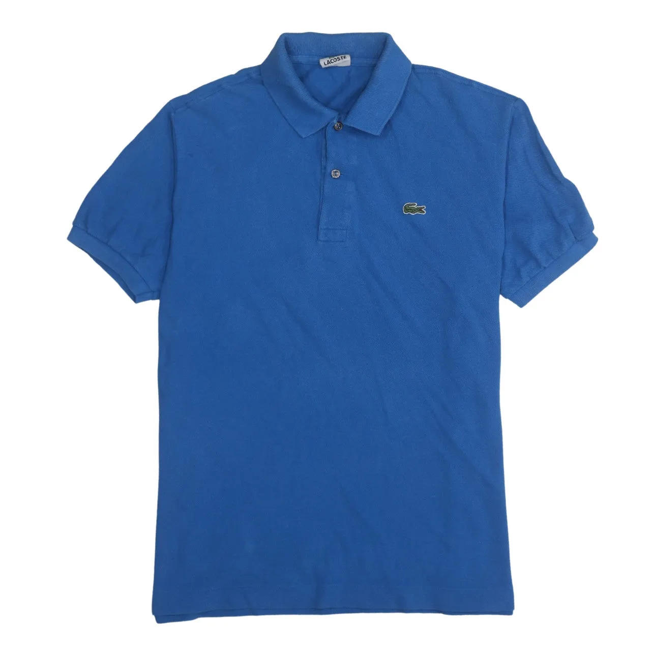 Lacoste 90's Short Sleeves Quarter Button Polo Shirt Large Blue sold by Vintage Club