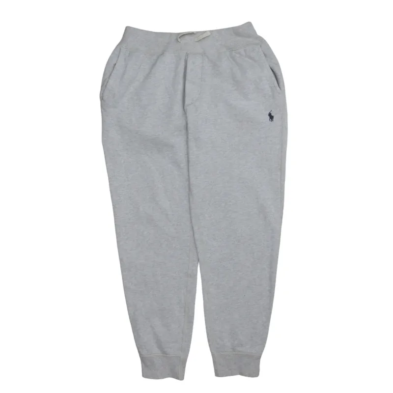 Polo Ralph Lauren 90's Drawstring Pockets Casual Joggers / Sweatpants Small Grey made by Vintage Club
