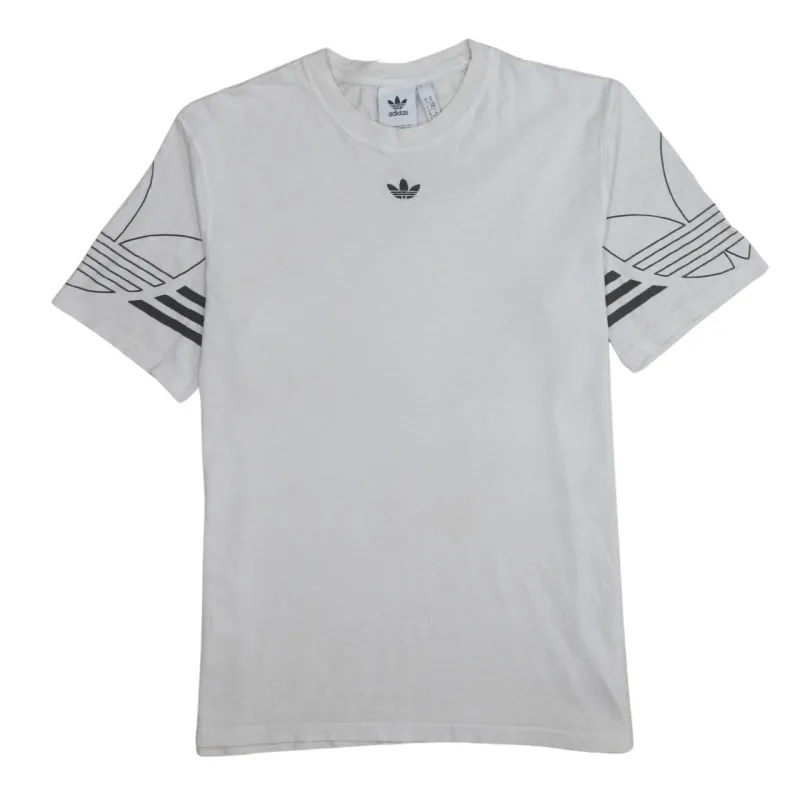 Adidas 90's Short Sleeves Crew Neck T Shirt Medium White sold by Vintage Club