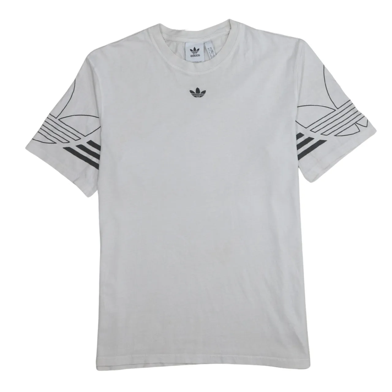 Adidas 90's Short Sleeves Crew Neck T Shirt Medium White sold by Vintage Club