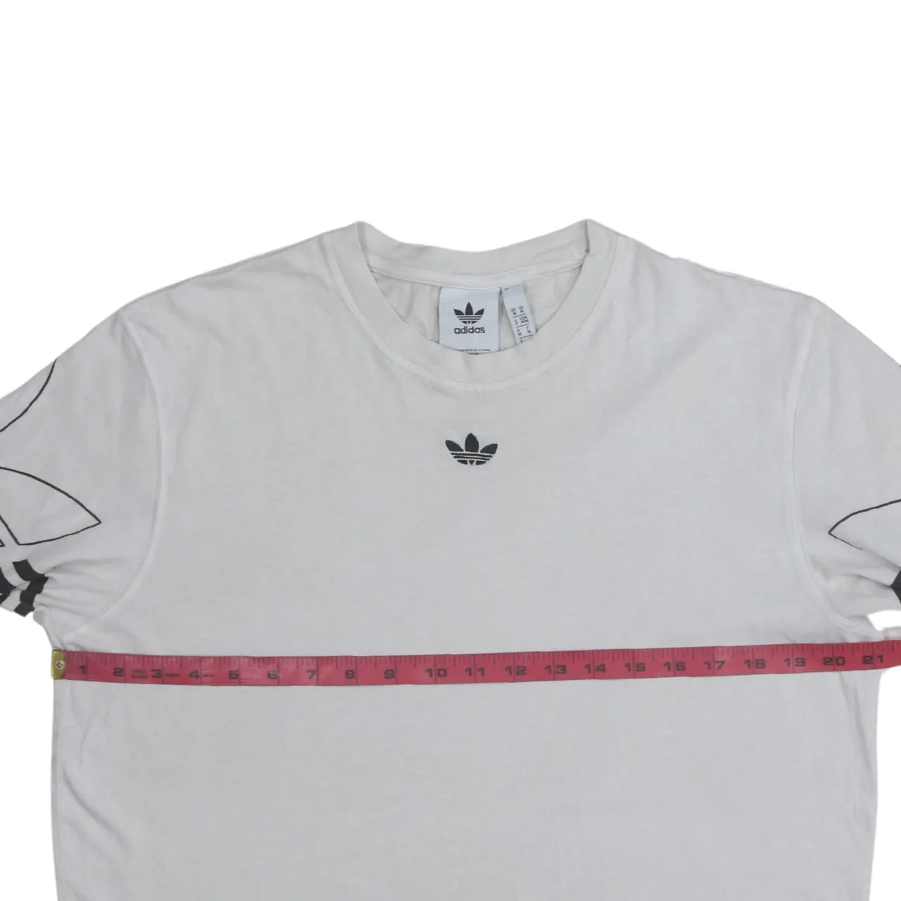 Adidas 90's Short Sleeves Crew Neck T Shirt Medium White sold by Vintage Club product image thumbnail 5