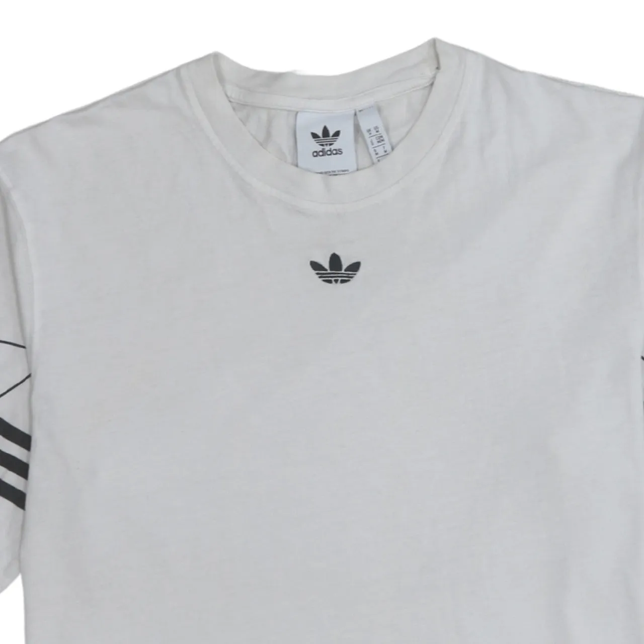 Adidas 90's Short Sleeves Crew Neck T Shirt Medium White sold by Vintage Club product image thumbnail 3
