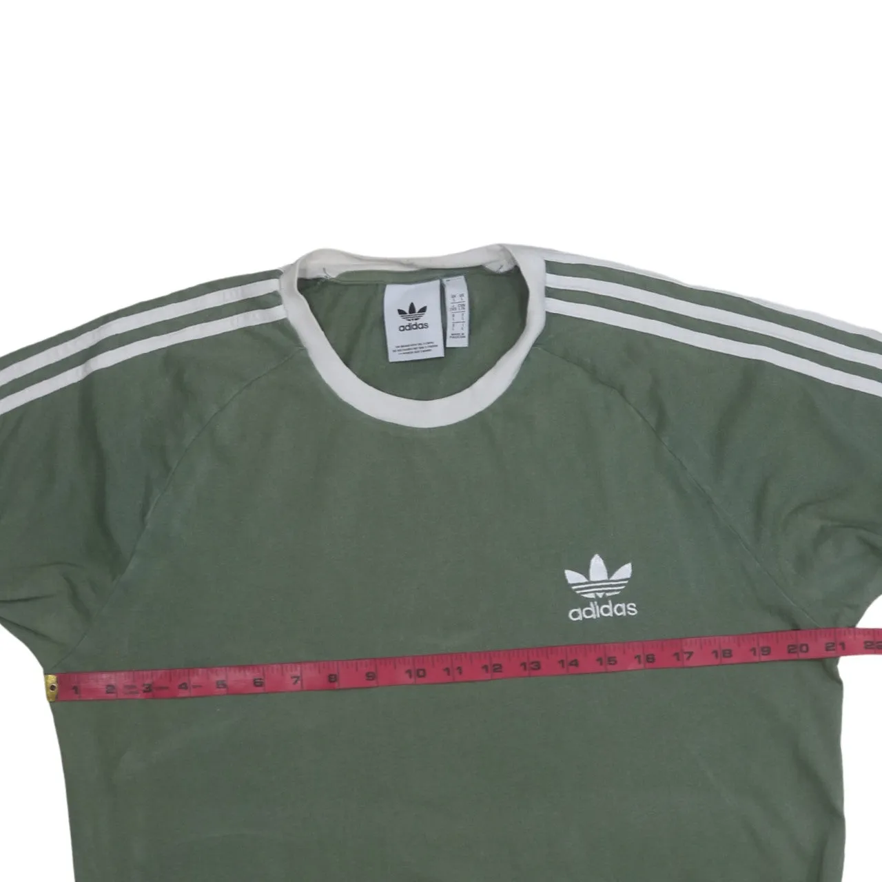 Adidas 90's Short Sleeves Crew Neck T Shirt Large Green sold by Vintage Club product image thumbnail 5