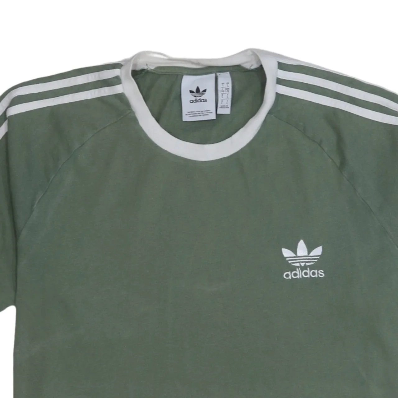 Adidas 90's Short Sleeves Crew Neck T Shirt Large Green sold by Vintage Club product image thumbnail 3
