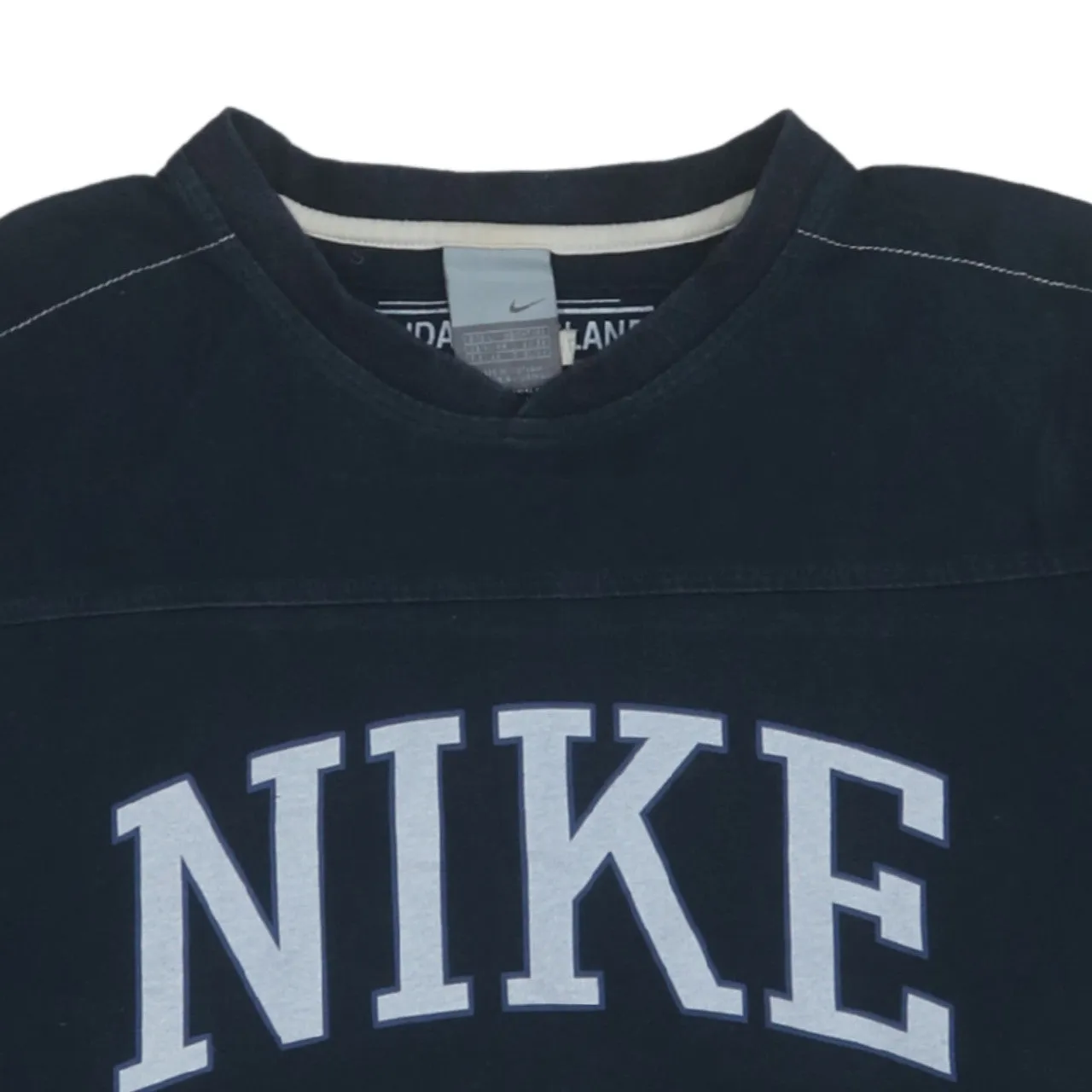 Nike 90's Spellout Short Sleeves T Shirt Large Navy Blue sold by Vintage Club product image thumbnail 3