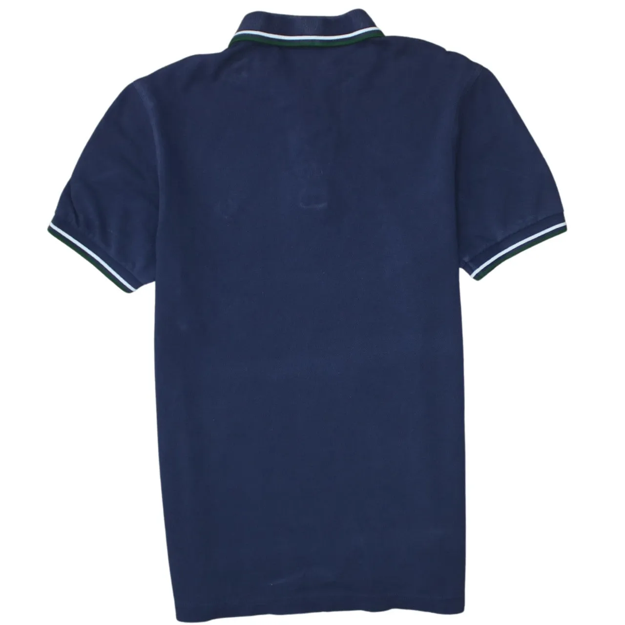 FRED PERRY 90's Short Sleeves Quarter Button Polo Shirt Small Navy Blue sold by Vintage Club product image thumbnail 2