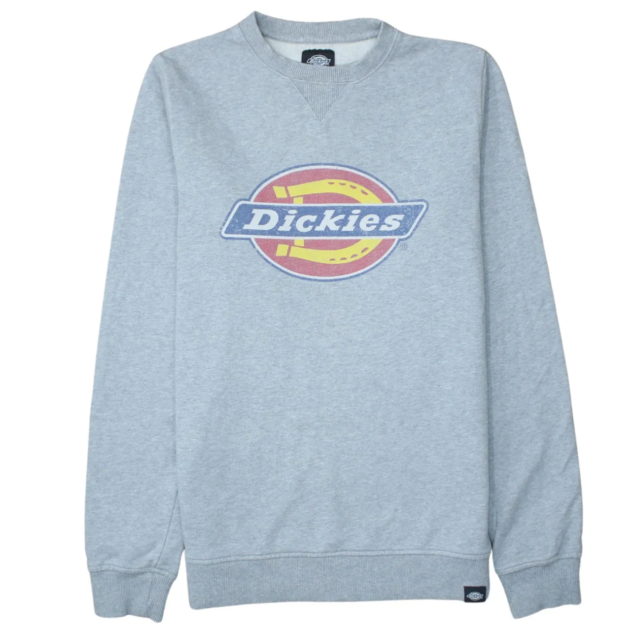 Dickies 90's Spellout Crew Neck Sweatshirt Small Grey sold by Vintage Club