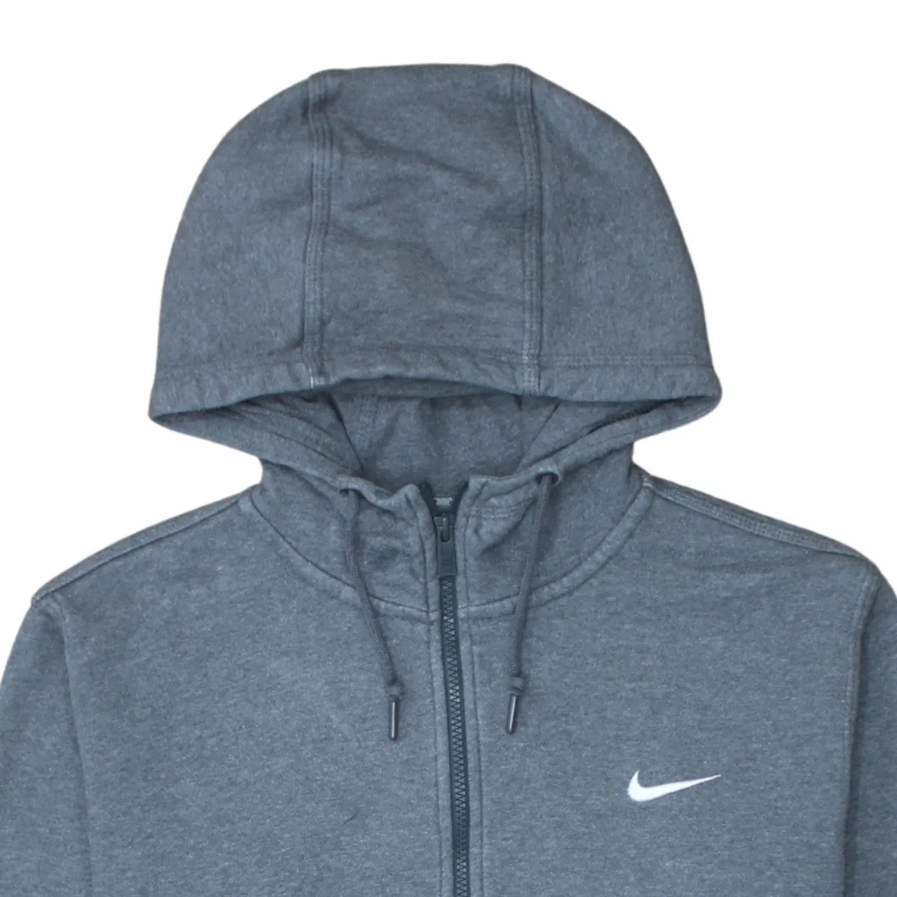 Nike 90's Swoosh Full Zip Up Hoodie Large Grey sold by Vintage Club product image thumbnail 3
