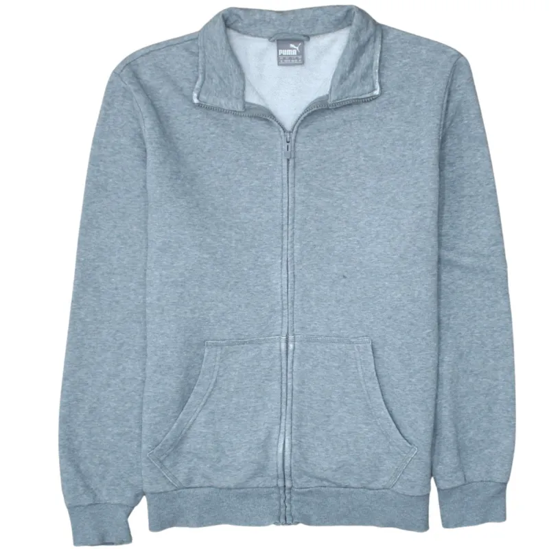 Puma 90's Plain Full Zip Up Sweatshirt Medium Grey sold by Vintage Club