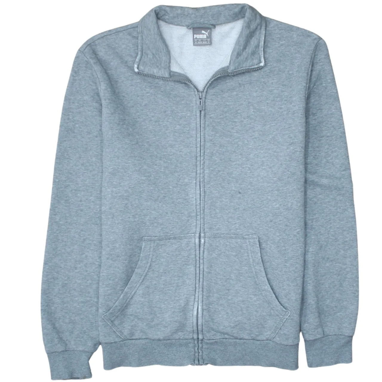 Puma 90's Plain Full Zip Up Sweatshirt Medium Grey sold by Vintage Club