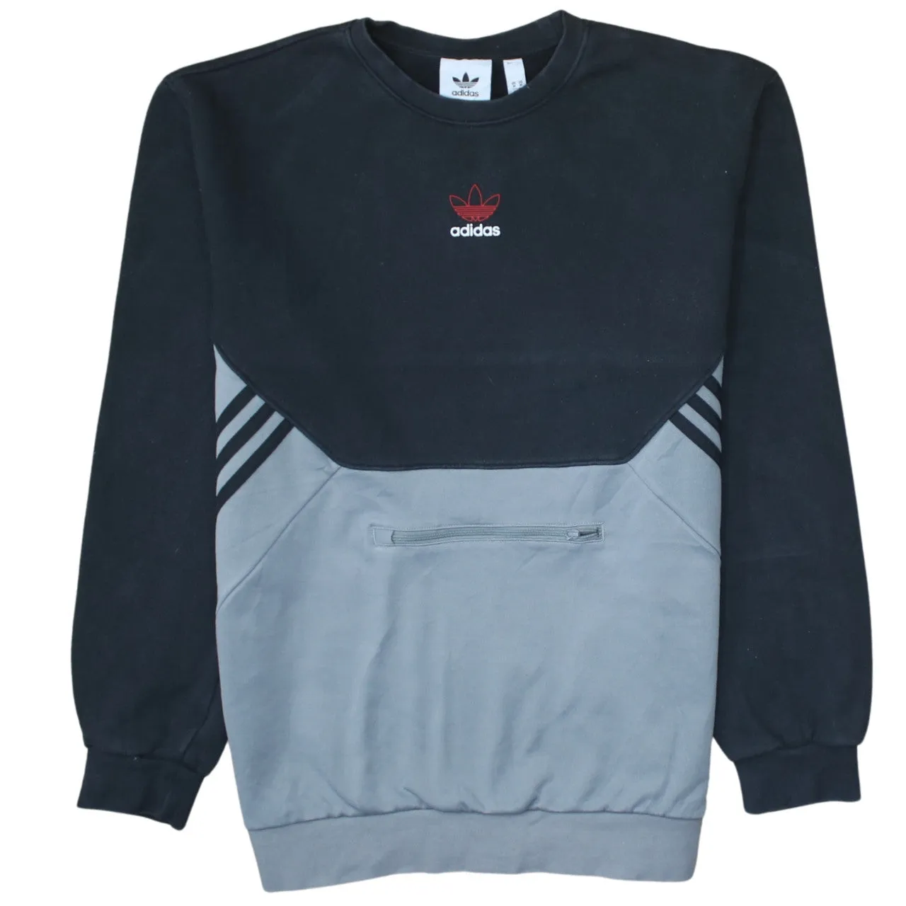 Adidas 90's Lightweight Crew Neck Sweatshirt Medium Black sold by Vintage Club