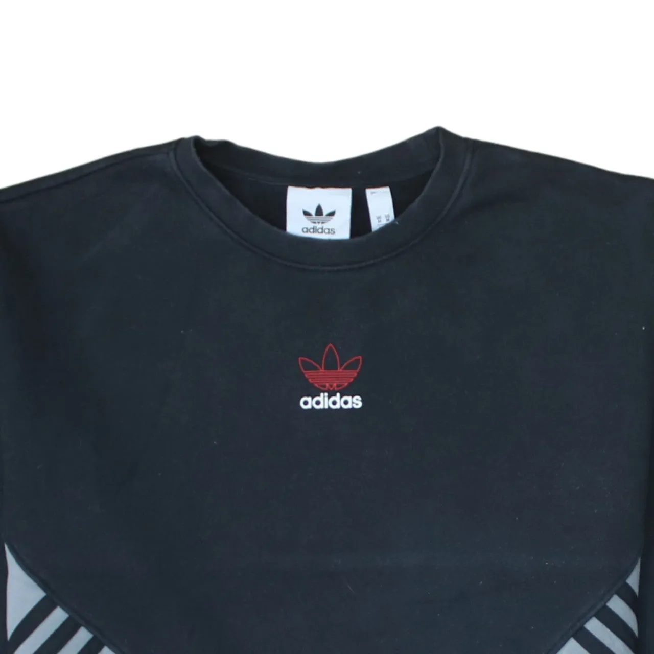 Adidas 90's Lightweight Crew Neck Sweatshirt Medium Black sold by Vintage Club product image thumbnail 3