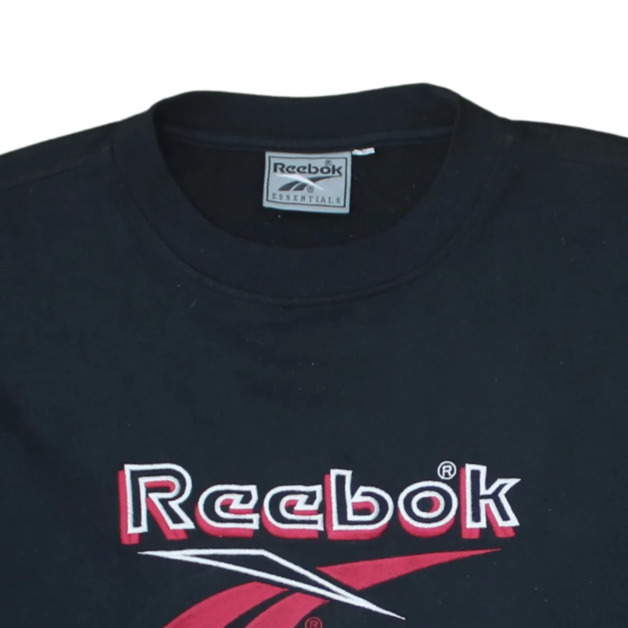 Reebok 90's Spellout Crew Neck Sweatshirt Large Black sold by Vintage Club product image thumbnail 3