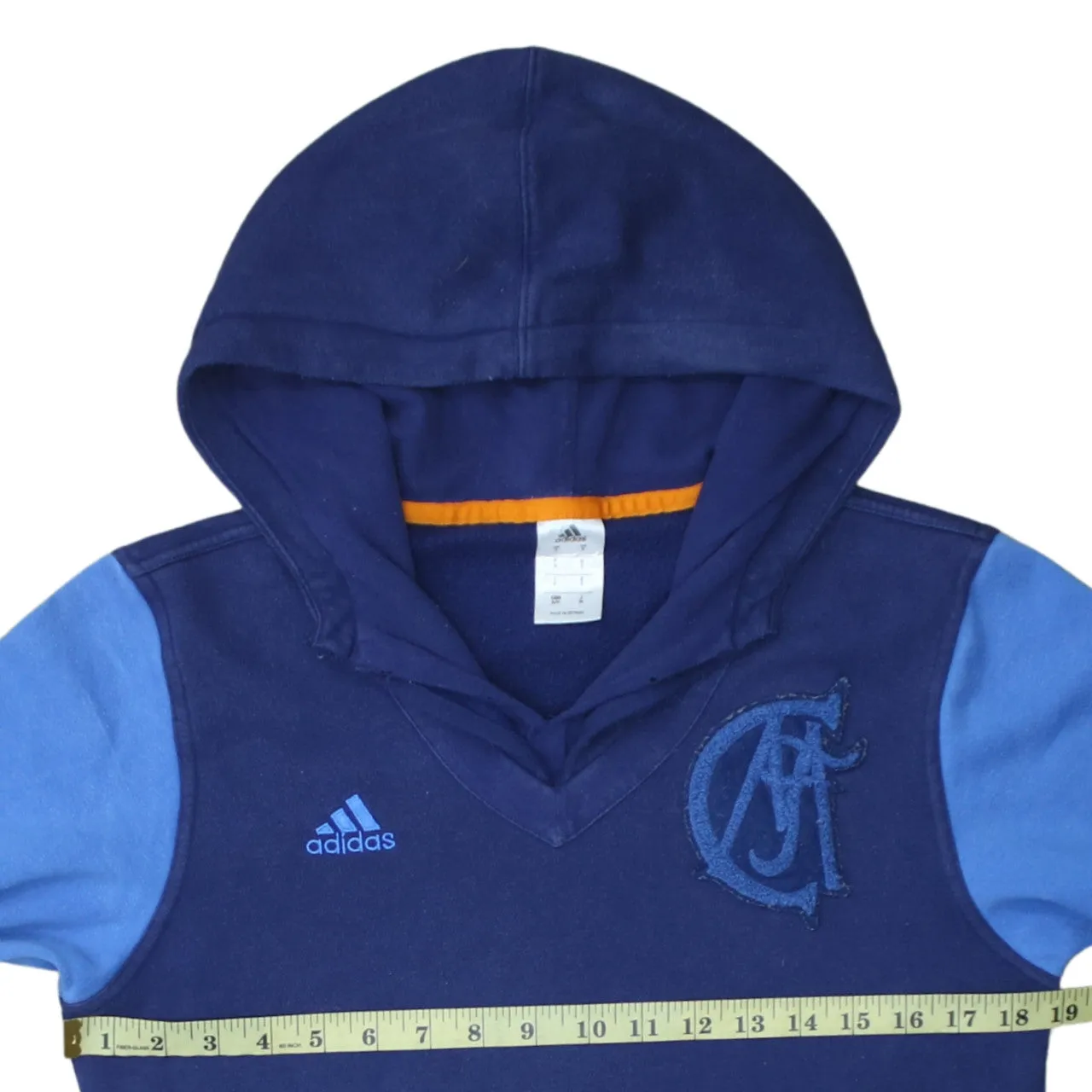 Adidas 90's Lightweight Pullover Hoodie Small Blue sold by Vintage Club product image thumbnail 5