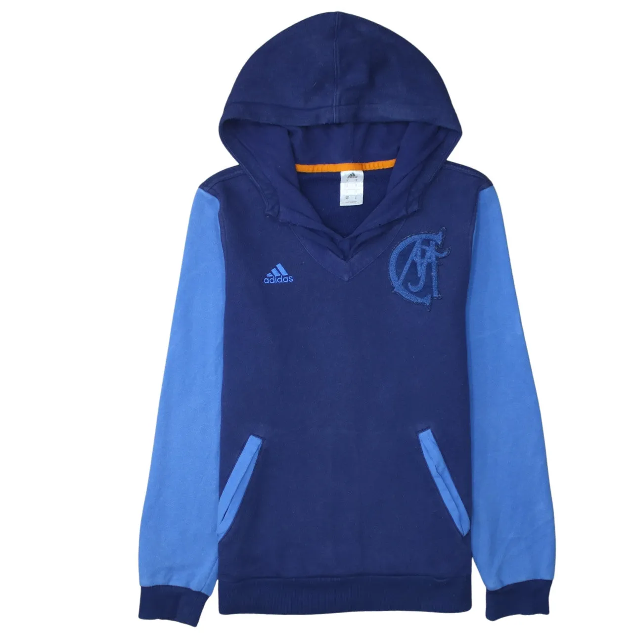 Adidas 90's Lightweight Pullover Hoodie Small Blue sold by Vintage Club