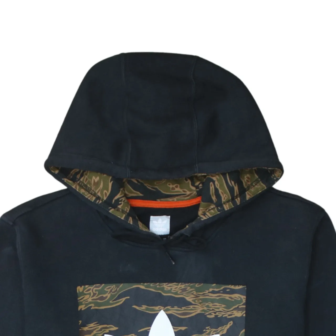 Adidas 90's Spellout Pullover Hoodie Small Black sold by Vintage Club product image thumbnail 3