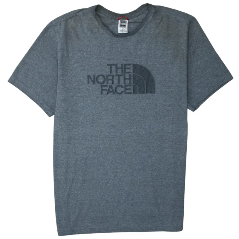 The North Face 90's Spellout Short Sleeves T Shirt Large Grey sold by Vintage Club