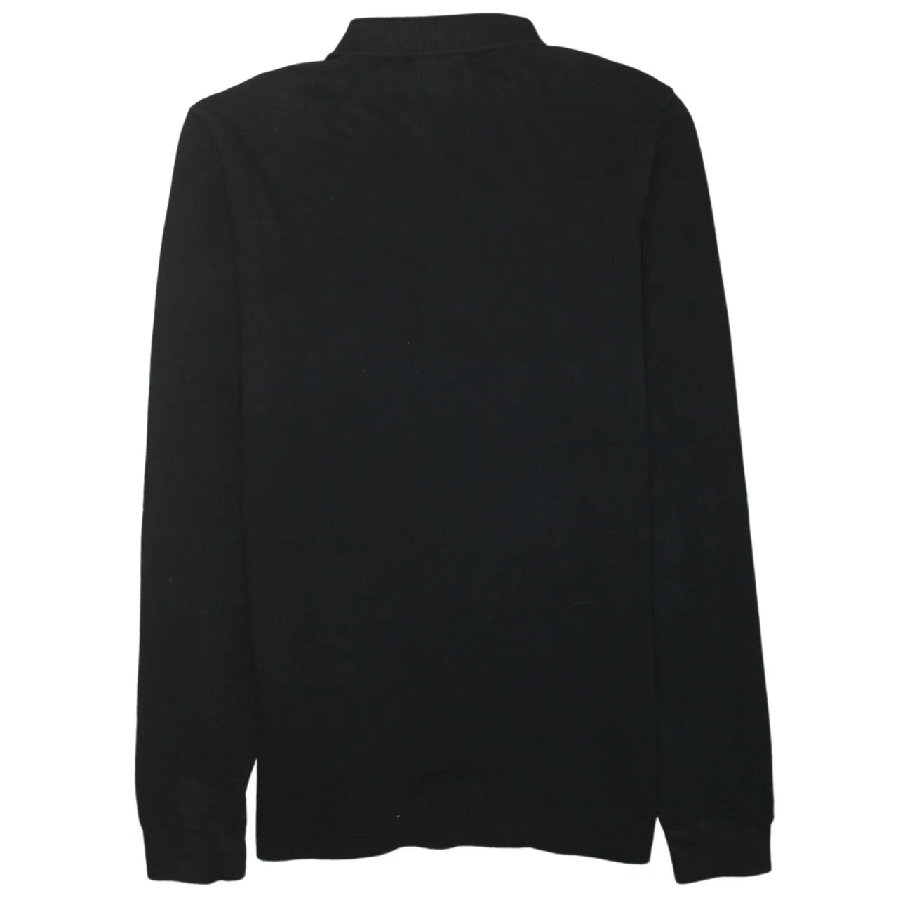 Lacoste 90's Long Sleeve Quarter Button Polo Shirt Small Black sold by Vintage Club product image thumbnail 2